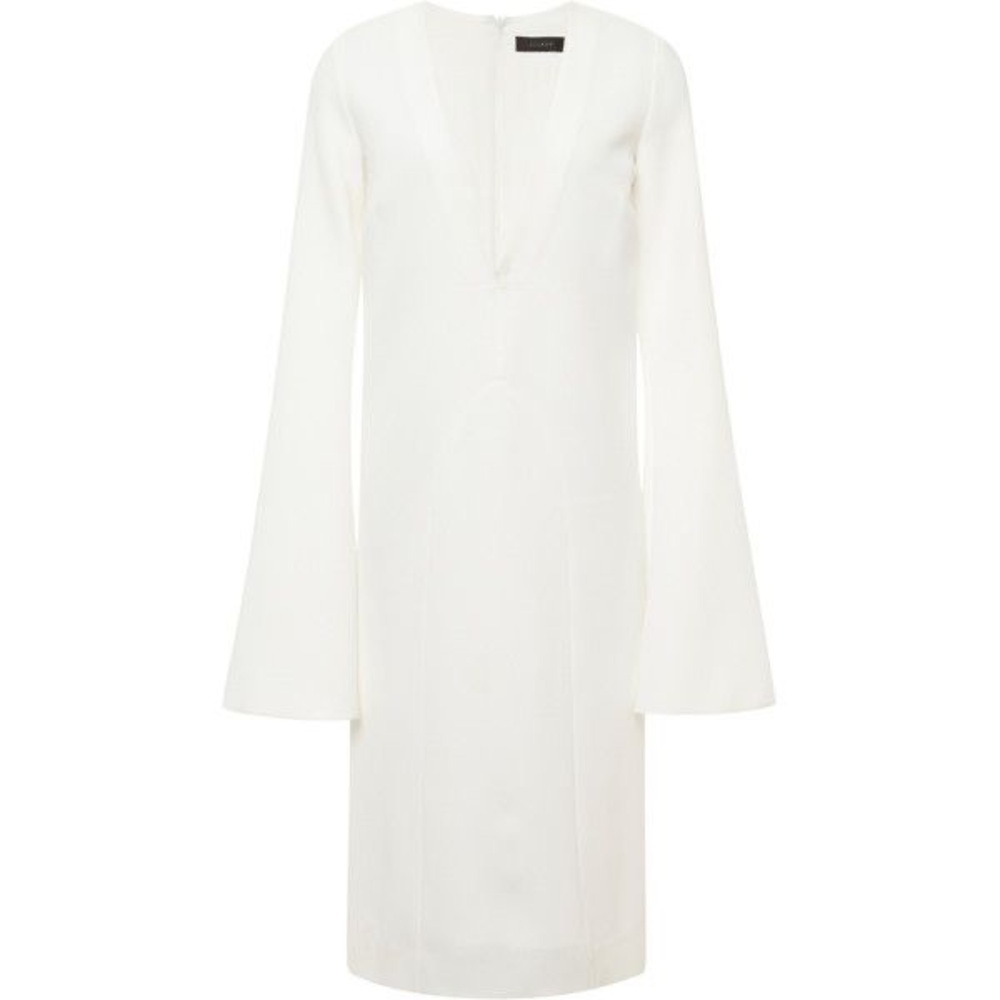 Ellery White Crepe Resort Midi Wide Bell Sleeve Dress NWT M/L $1495 Retail - Picture 3 of 15